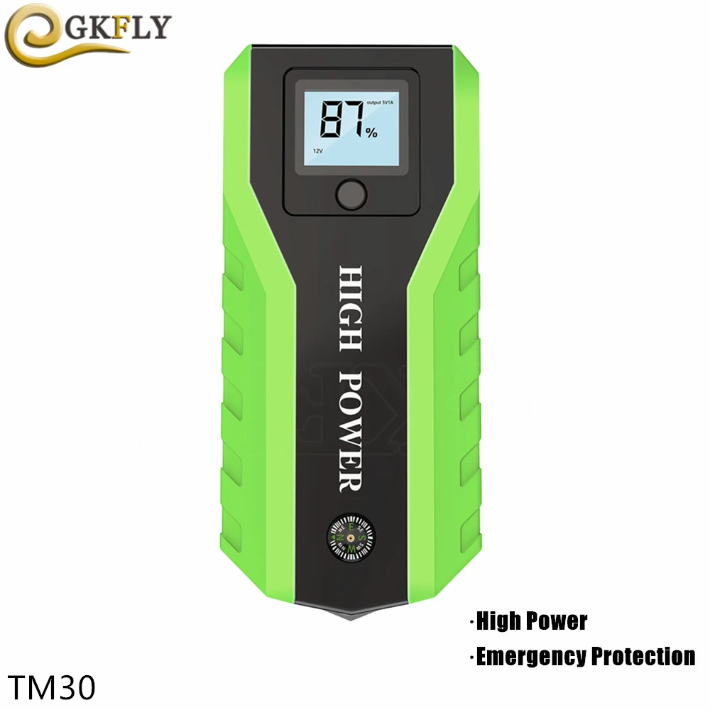 

2019 Newest Arrival Professional Jump Starter Temperture Protection LED Screen Flashlight Safety Hammer 12V Starting Device