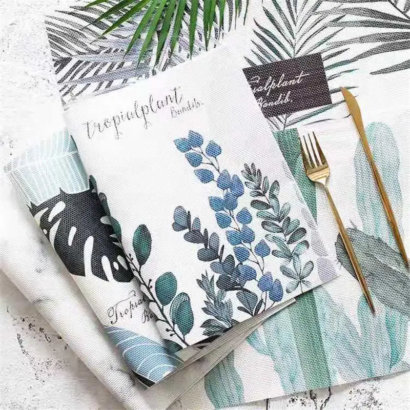 

Fashion Waterproof oil Heat resistant Marble Stripe Placemat Rectangle Table Mat Drink Coaster tableware Kitchen Accessories