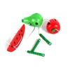 Montessori Kids Educational Toys Fun Wooden toy Worm Eat Fruit Apple pear Early Learning Teaching Aid Baby Toy For Kids Gift 3