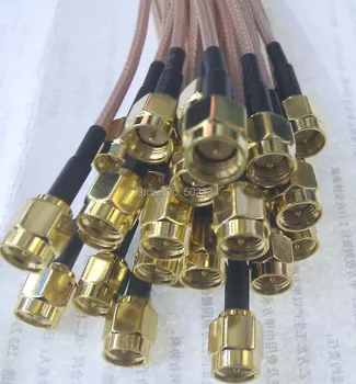 

50pcs/lot SMA Male to SMA Male RG316 RF Cable Adapter Connector 30cm