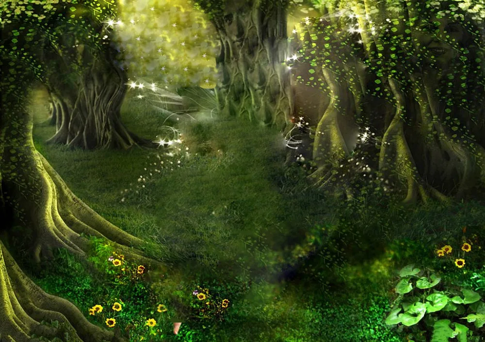 

Fairy tale theme Vinyl Custom Photography Backdrop Prop Photo Studio Backgrounds TH20