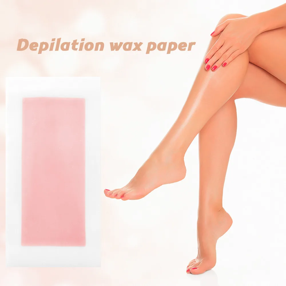 ELECOOL 20 Pcs Wax Strips Papers Leg Body Rolls Depilatory Roll Hair