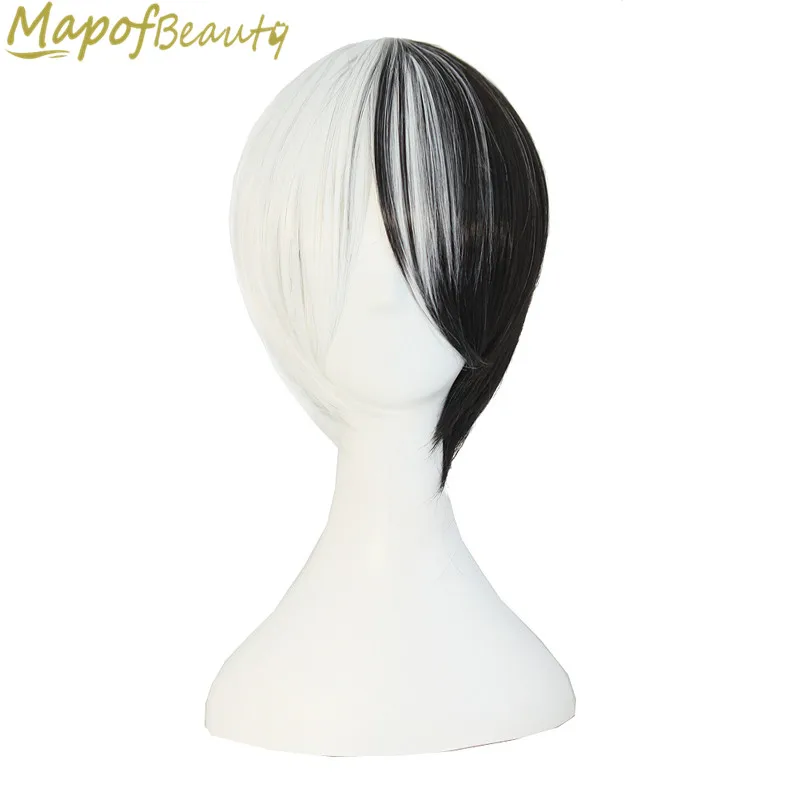 Короткие прямые синтетические волосы MapofBeauty 12 дюймов с челкой 7 видов цветов