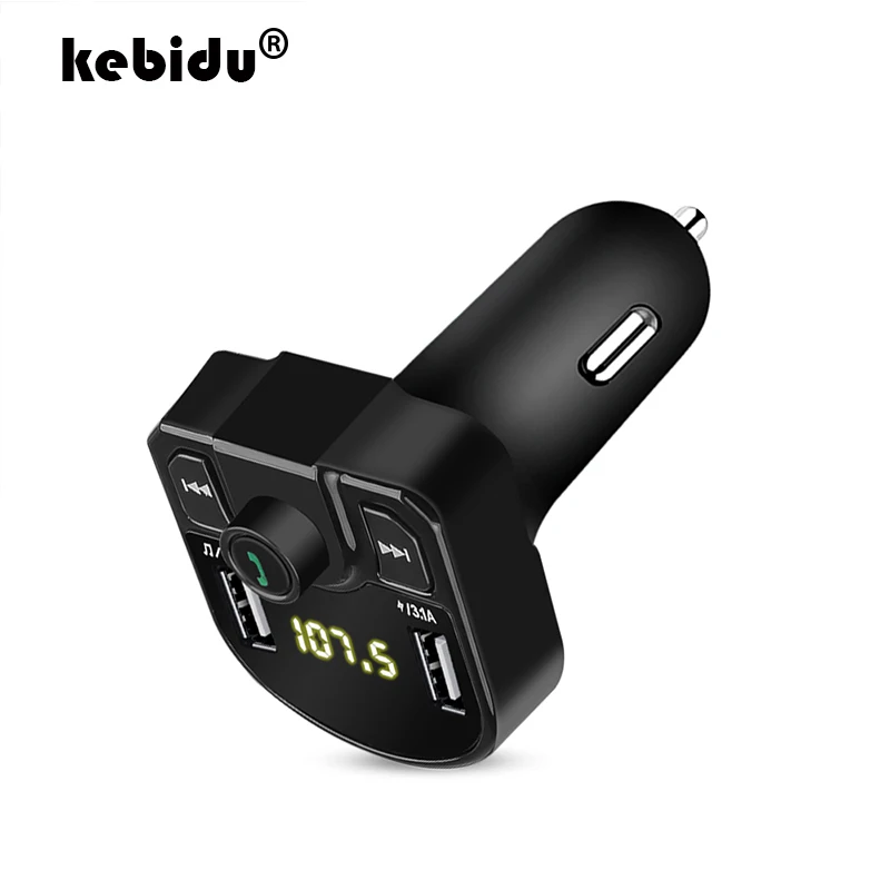 

Bluetooth Charger FM Transmitter Car Kit Handsfree DC12V 3.1A Wireless Bluetooth Dual USB LED Display TF Card Music Radio Player