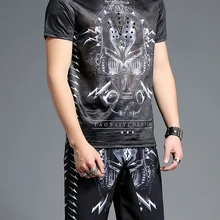 Мужской спортивный костюм летний Повседневный Спортивный костюм комплект из 2 предметов S965