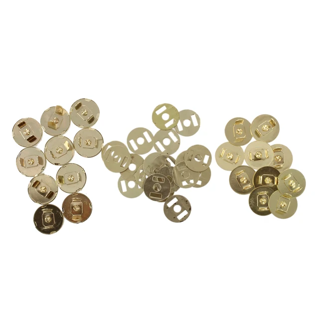 10 Pcs Magnetic Snap Fasteners Clasps Ons For Handbag Bags 10 Pcs Magnetic Snap Fasteners Clasps Ons For Handbag Bags 18x14mm