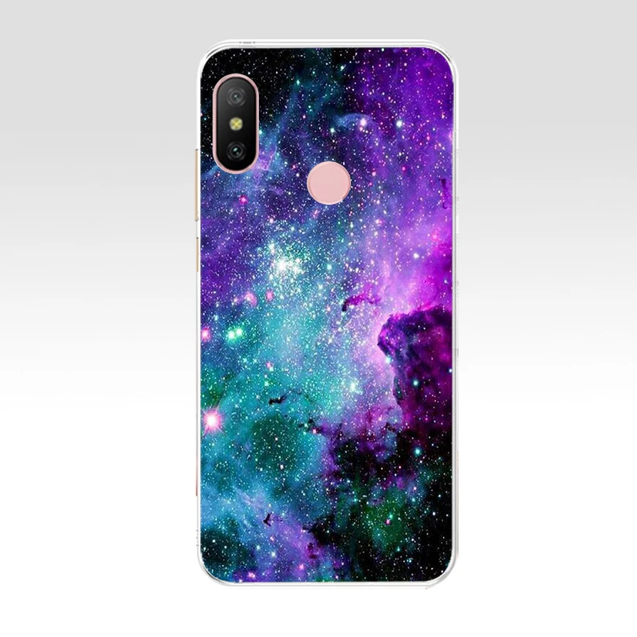 Силиконовый чехол для Xiaomi MI A2 LITE с полной защитой мягкая задняя крышка из ТПУ