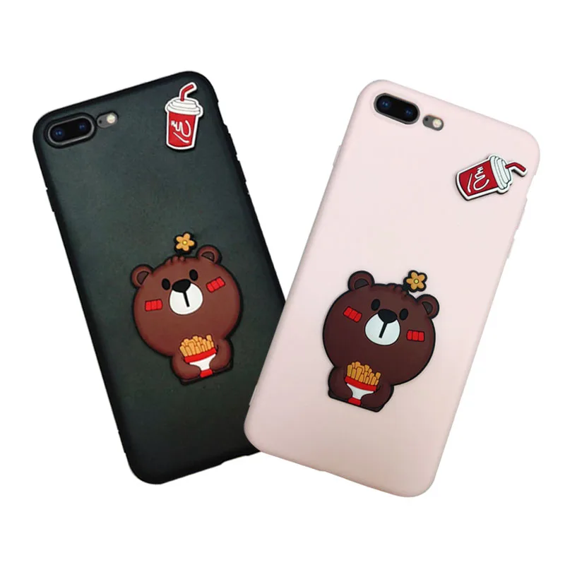 Мягкий силиконовый чехол для Iphone 6 6s 7 8 Plus XR X XS Max|Бамперы| |