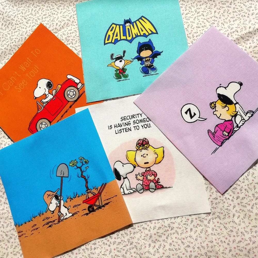 

ZENGIA Cartoon Japanese Dog Decorative Canvas Fabric Hand dyed fabric for bag/painting/wallet/decoration Cotton linen fabrics