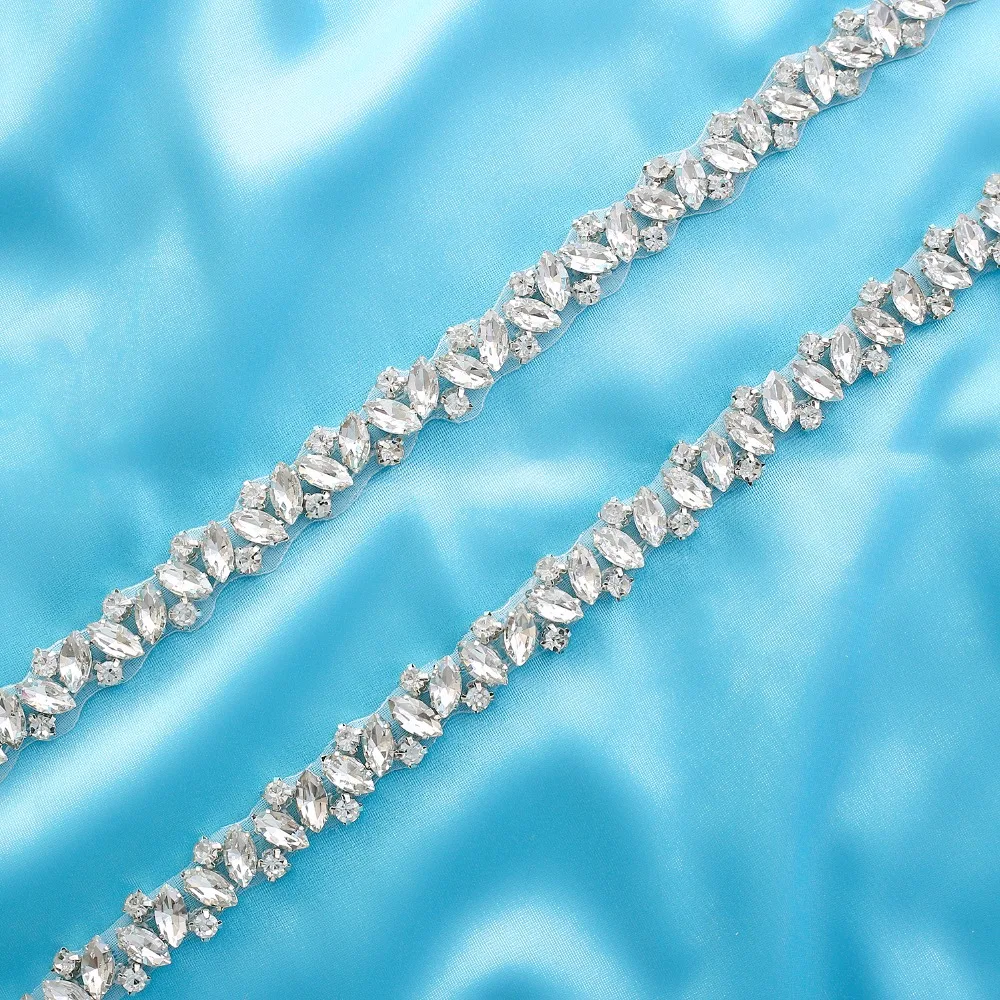 SESTHFAR Beaded Rhinestones Wedding Belt crystal belt Pearls Bridal Belt for Dress Wedding Accessories bridal waistband