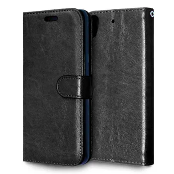 Retro wallet PU leather case For HTC Desire 626 626G 626G+ Stand design phone bag with card solt photo frame black