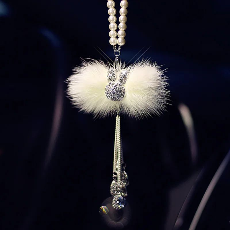

Pendant Car Bling Car Accessories For Girls Pendant In Car Mirror Hanging Auto Interior Decoration Diamond Luxury Car Ornaments