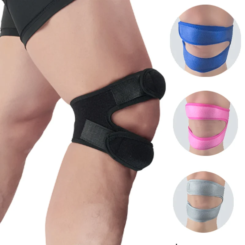 

1PC Professional Adjustable Patella Sports Knee Pads Gym Training Shin Guard Kneecap Black Damping Pressurize Leg Protector