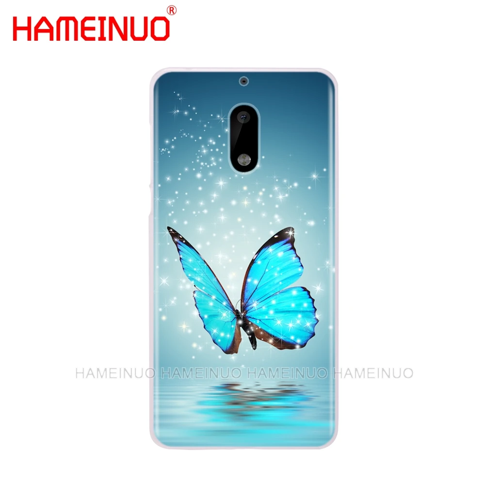 HAMEINUO чехол для телефона с бабочками на белых розах и цветами Nokia 9 8 7 6 5 3 Lumia 630 640 640XL