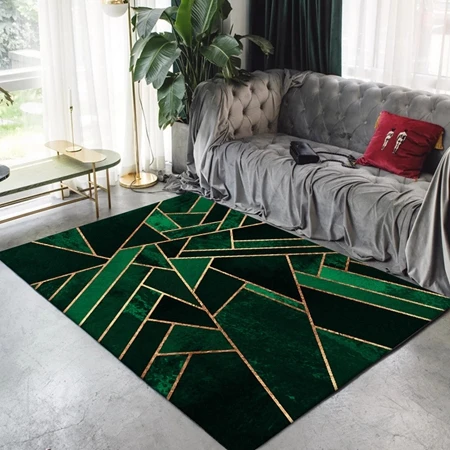 Современные ковры и коврики для гостиной, спальни, металлический полосатый ковер, домашний декор, Нескользящие коврики, декоративные коврики для гостиной - Цвет: Carpet10