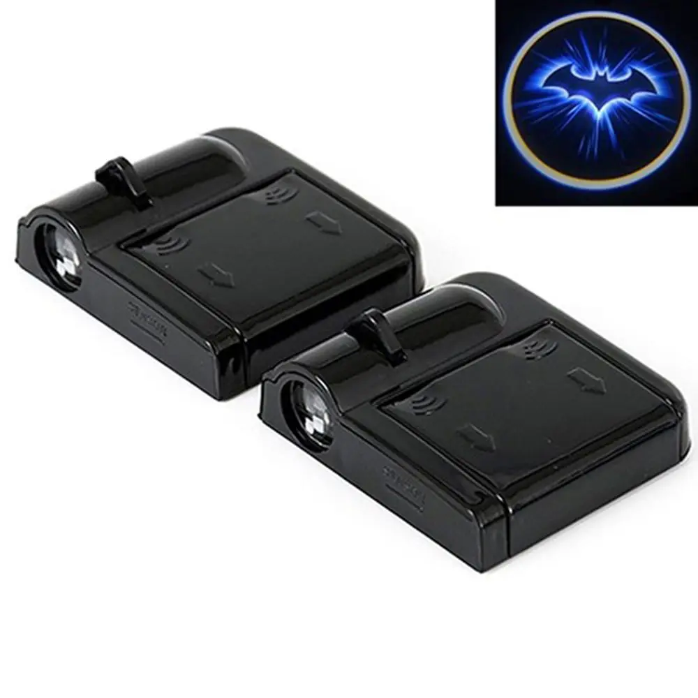 

1PC Wireless Car Bat Logo Door Decor Light Shadow LED Welcome Laser Projector Lamp Interior Accessories Ornaments New Arrival