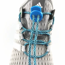 Без галстука растягивающийся Quicklace Lock lace 1 пара фиксирующий башмак шнурки эластичные шнурки для кроссовок шнурки для бега/триатлона