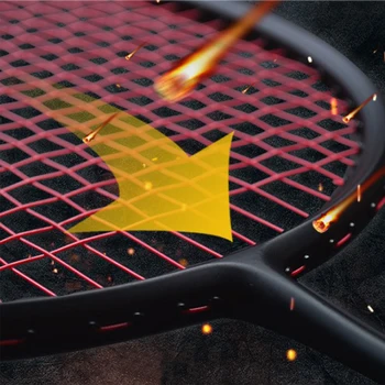 Ultralight 6U 72G En 4U 82G Strung Badminton Racket Professionele Carbon Badminton Racket 22-30 Lbs Gratis grips En Polsband