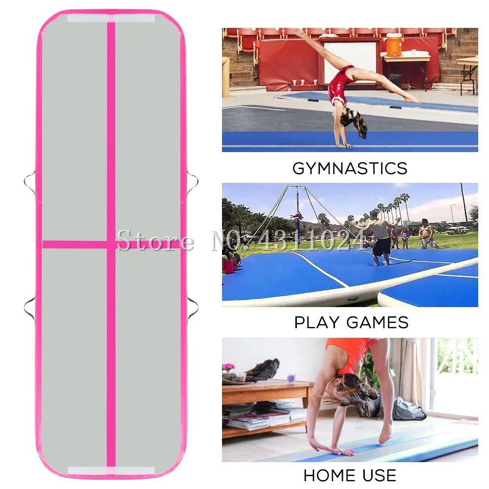 М 3x1x0,1 м Надувные Гимнастика Airtrack мат для акробатических упражнений Air трек коврики с Электрический насос для домашнего