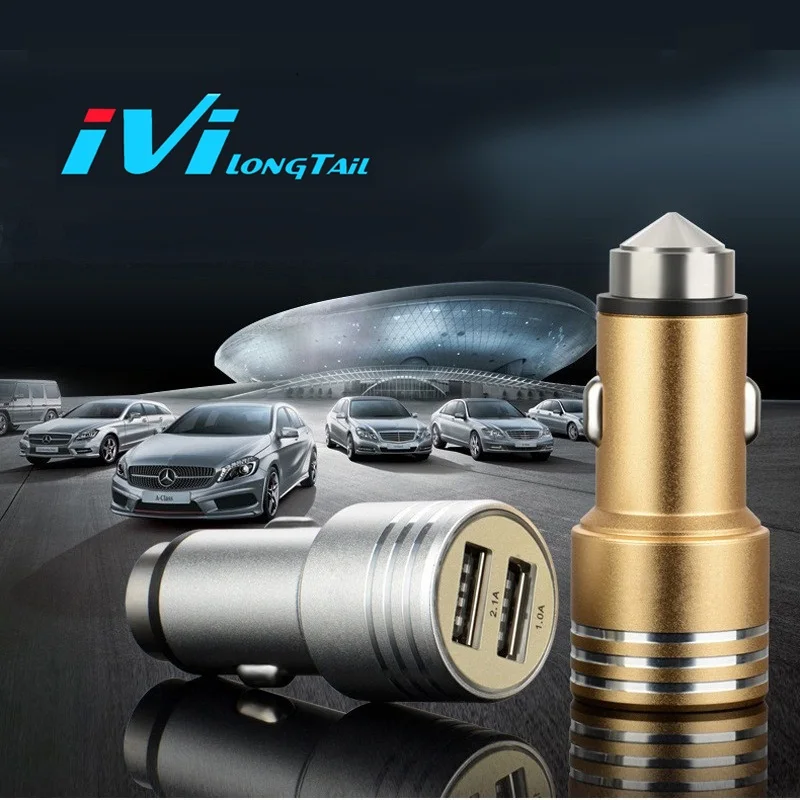 Автомобиль Зарядное устройство автомобиля Каррегадор Veicular USB де Карро portátil Para