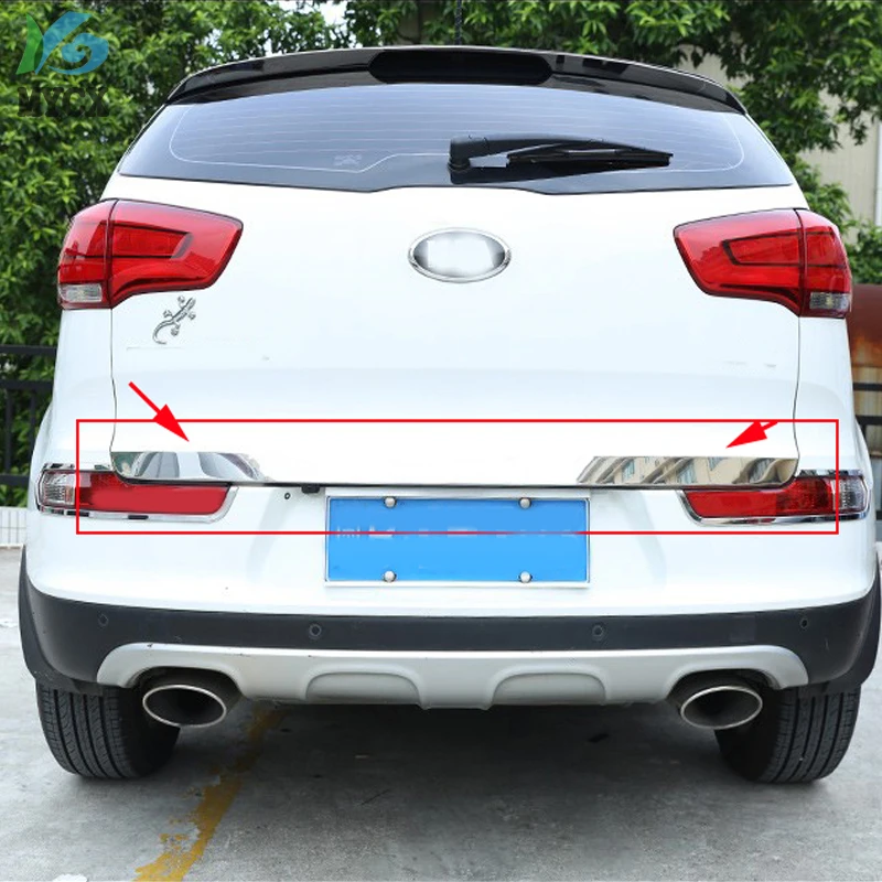 2011- For kia Sportager 5dr High Quality stainless steel Rear Trunk Lid Cover Trim 1PCS