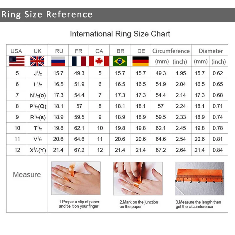 Ring Size Reference
