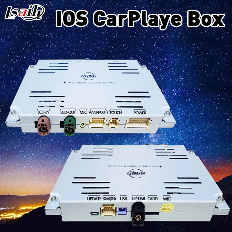 IOS CarPlaye Box для Merdeces Benz C/E/A/B/ML/GLK с ntg4.5 онлайн картой трафика в реальном времени Waze