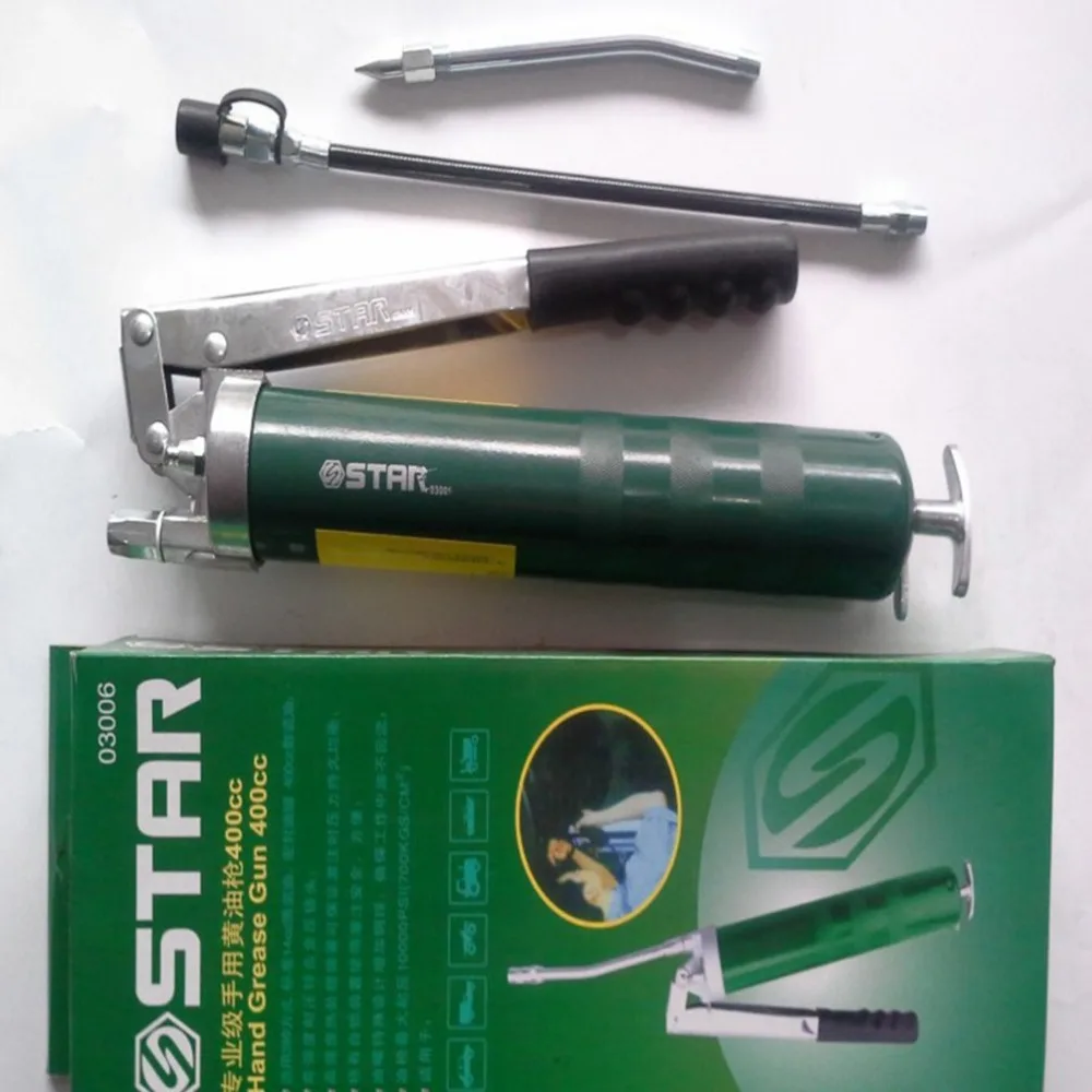 Auto Oil Injector Gun Compressor Pump Grease Machine Pneumatic Manually Pressure Lever Type Grease Gun Handheld Tool