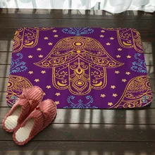 Гостиная спальня Нескользящие коврики дверь в ванную коврики креативные ладони печати коврики для пола дома ванная комната глаза