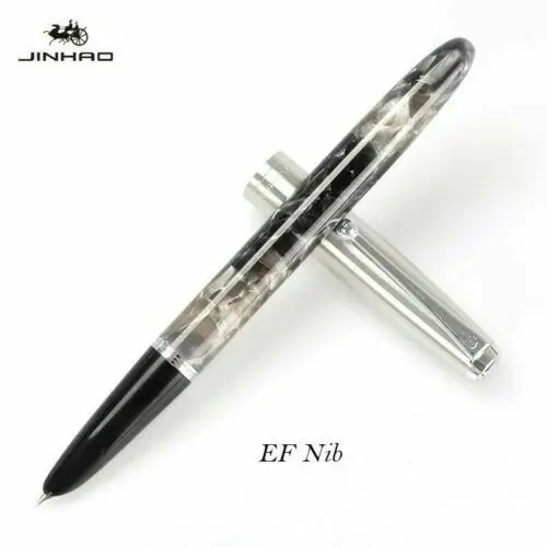 Jinhao 51A акриловая/деревянная авторучка чернильная ручка каллигграфия ручки EF/F/ручной работы сменный наконечник канцелярские принадлежности для офиса и школы - Цвет: NianGao Acrylic EF