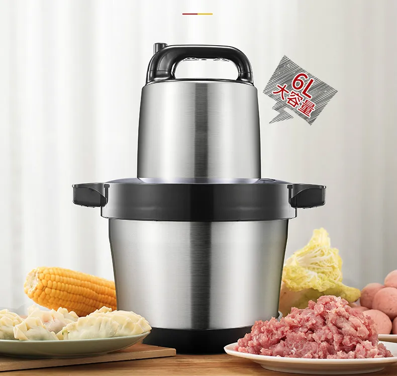 Meat Grinders 6L large capacity meat grinder commercial multifunctional