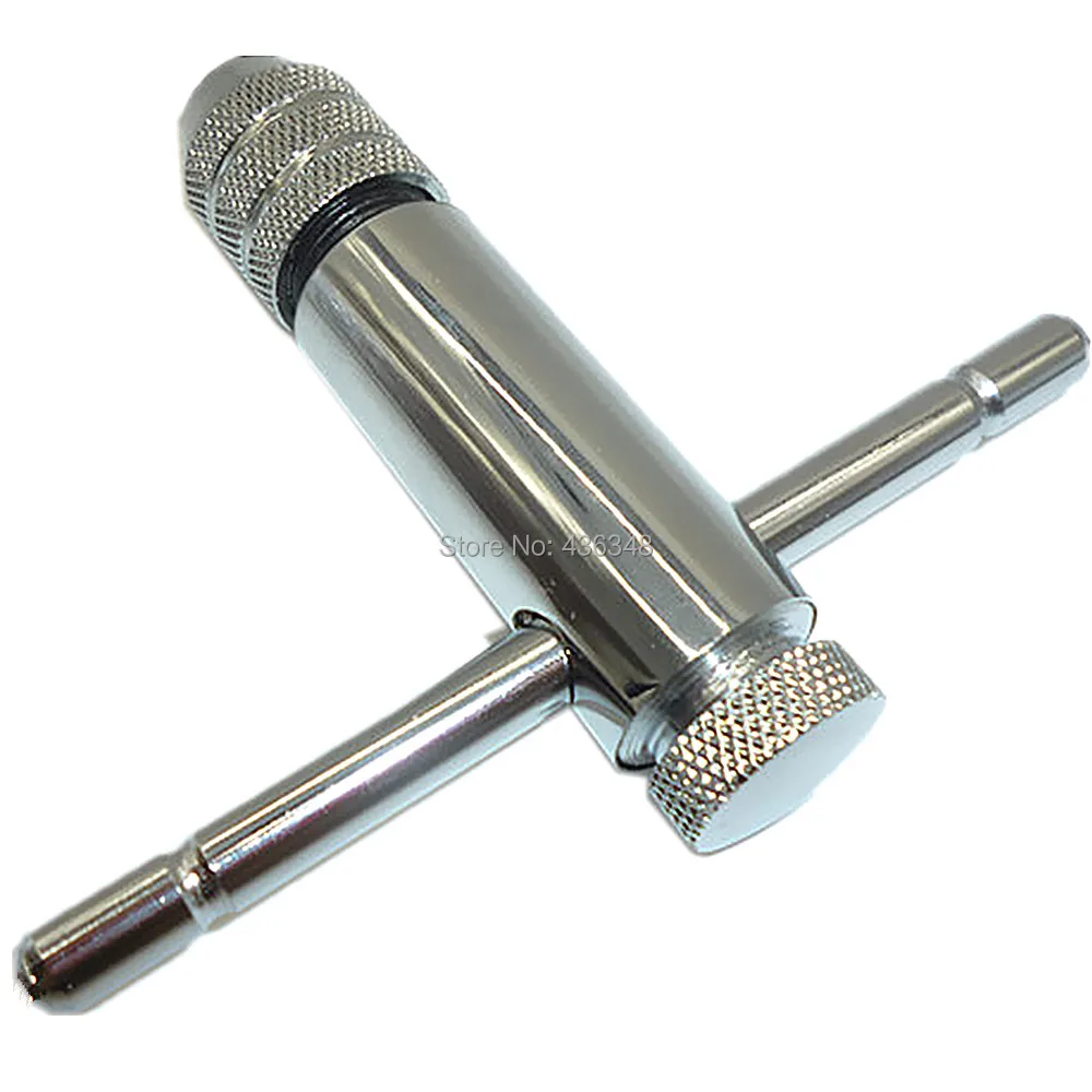 Adjustable Ratchet Tap Wrench T-Handle, For Metric M5-M12 Thread Taps