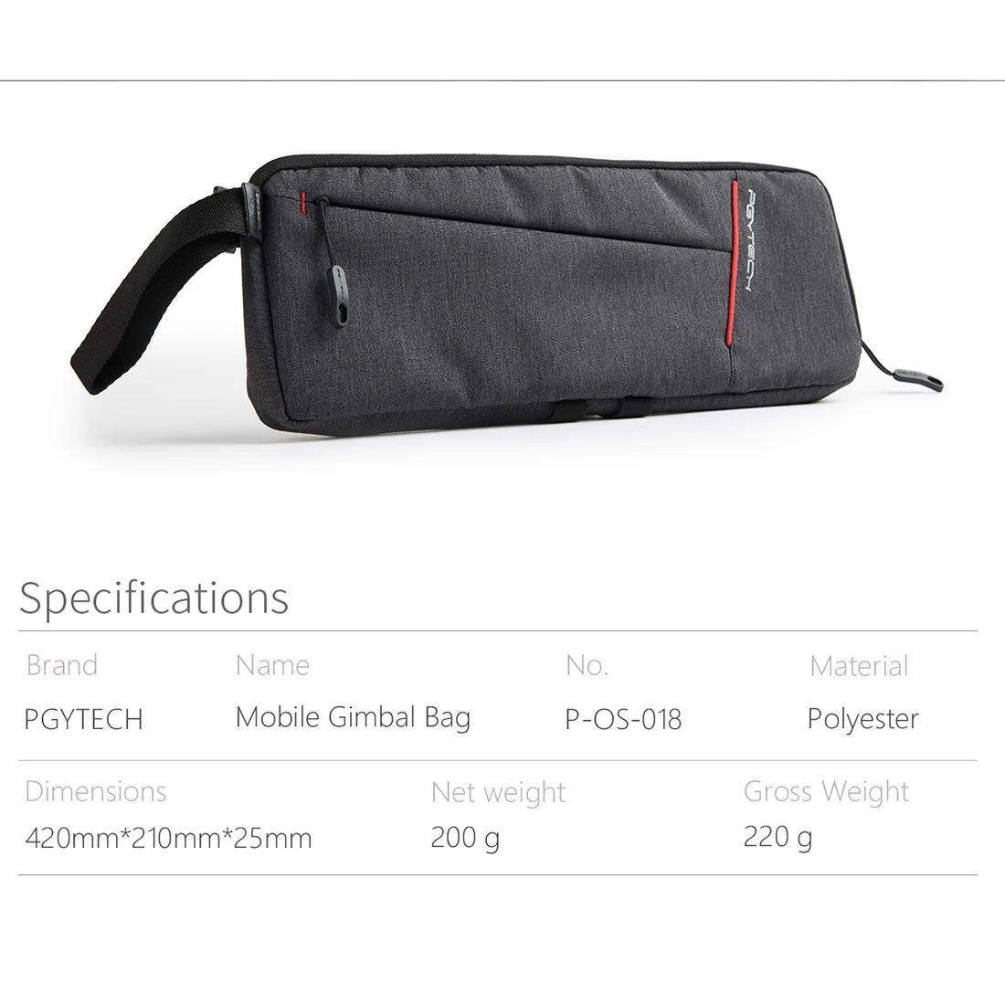 PGYTECH телефон ручной переноски Gimbal нейлоновая сумка для хранения для Osmo/Zhiyun/Feiyu для DJI Drone OSOMO штатив/кабель передачи данных Sefie сумки