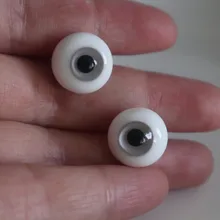 Аксессуары для куклы BJD стеклянные глаза серого цвета 14 мм