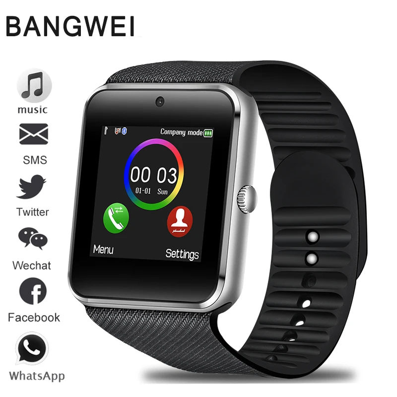 

BANGWEI New Fashion Couple Watch Photography Recording Call Information Reminder Sleep Monitoring Smart Wristband Montre Homme