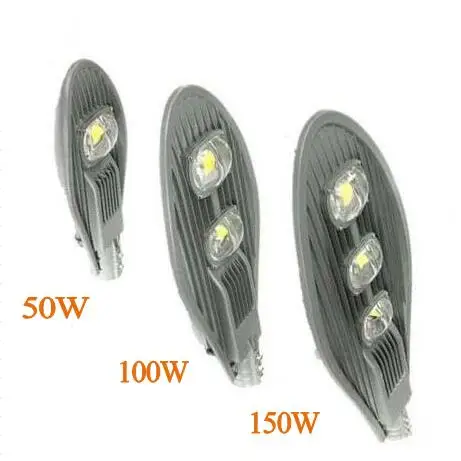 1 stücke High Power COB Led Straßenlampen 50 Watt 100 Watt 150 Watt Led Außenbeleuchtung AC85 265V Warm/kaltes Weiß CE ROHS-in Straßenbeleuchtung aus Licht & Beleuchtung bei