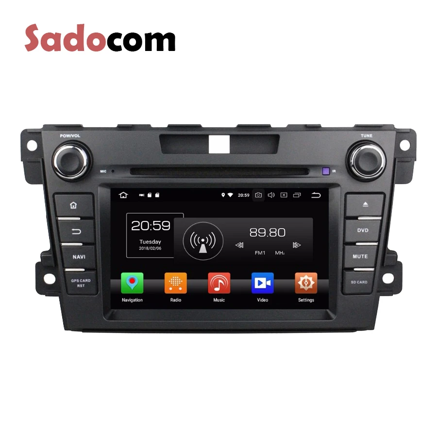 Android 8 0 2 din 4 Гб ОЗУ 64 ядерный автомобильный dvd плеер для Mazda CX 7 CX7 2007 2013 GPS ГЛОНАСС