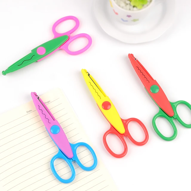 6 pcs/lot Decorative Wave Lace Edge Craft Scissors Photos Photograph  Scissors DIY For Kids Scrapbook Handmade Artwork Card - AliExpress