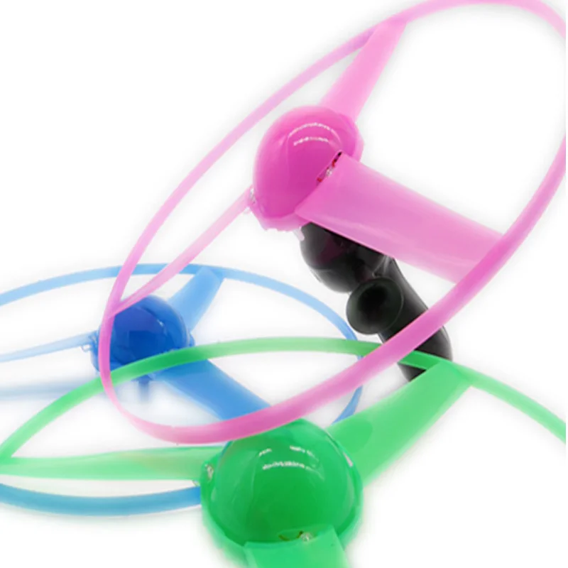 Горячая Распродажа светится в темноте мигающие игрушки забавные тянущиеся струны НЛО светодиодный светильник летающий диск красочные детские игрушки для детей - Цвет: 1pcs Random Color