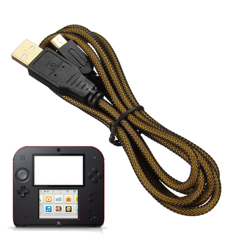 

1.5M Gold Plating Port USB Charging Power Cable For Nintendo For DSi DSiXL DSiLL For 3DS/XL/LL NDSI/NDSILL New