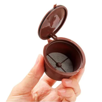 

1Pc Professional Refillable Coffee Filter 4X5.4cm 12g Sweet Taste Reusable Coffee Capsule Plastic PP Basket Dolce Gusto