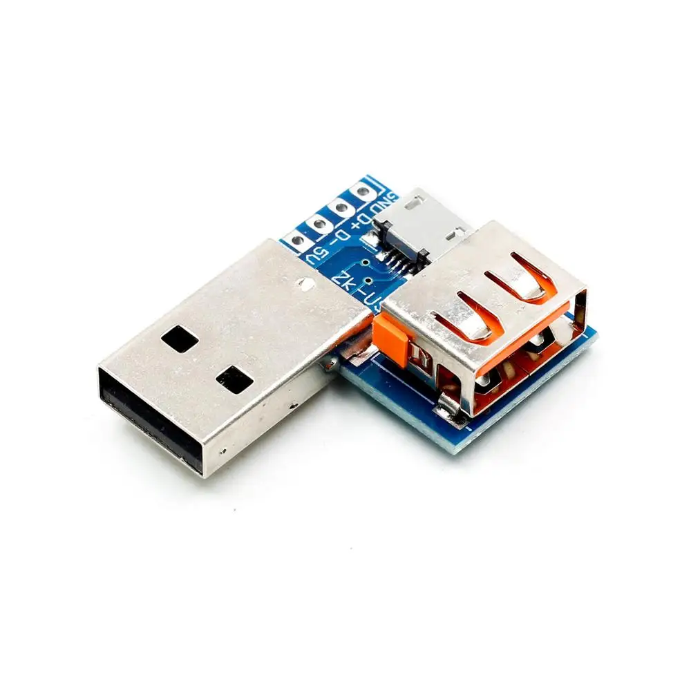 Стандартный Переходник USB Мама папа Micro на 4P плата адаптера терминала 2 54