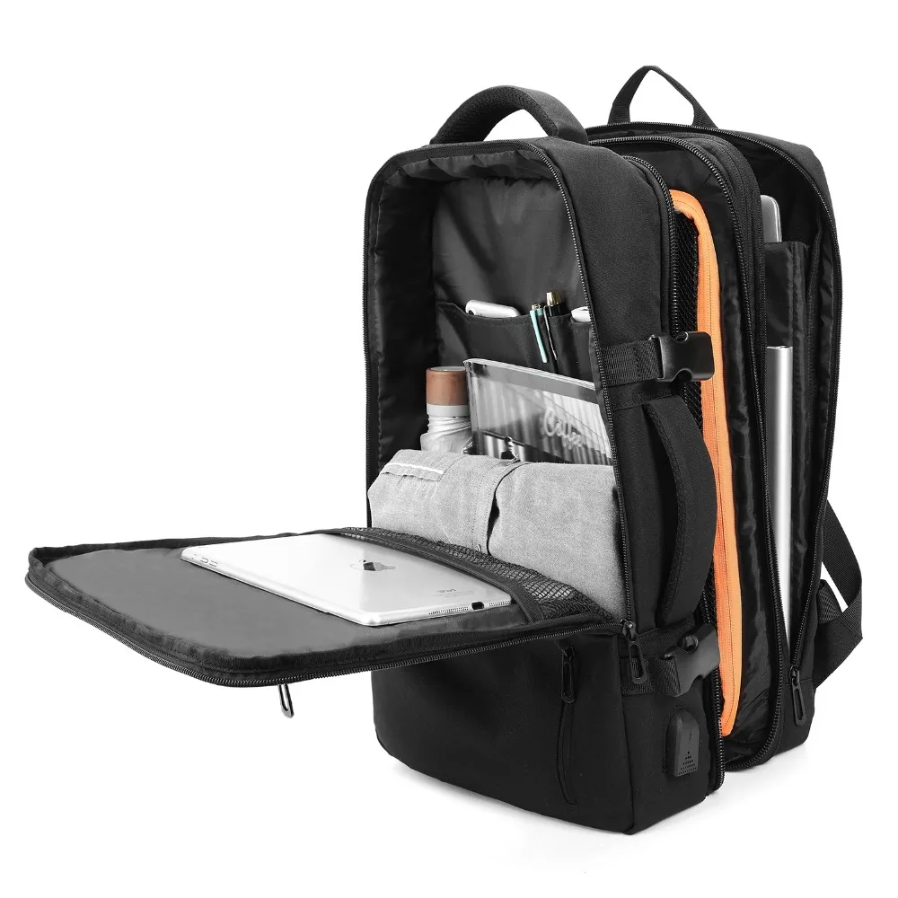 DC. meilun, мужской рюкзак для путешествий большой емкости, многофункциональный, usb зарядка, 15,6 дюймов, сумка для ноутбука, деловой мужской рюкзак с возможностью расширения, a1711