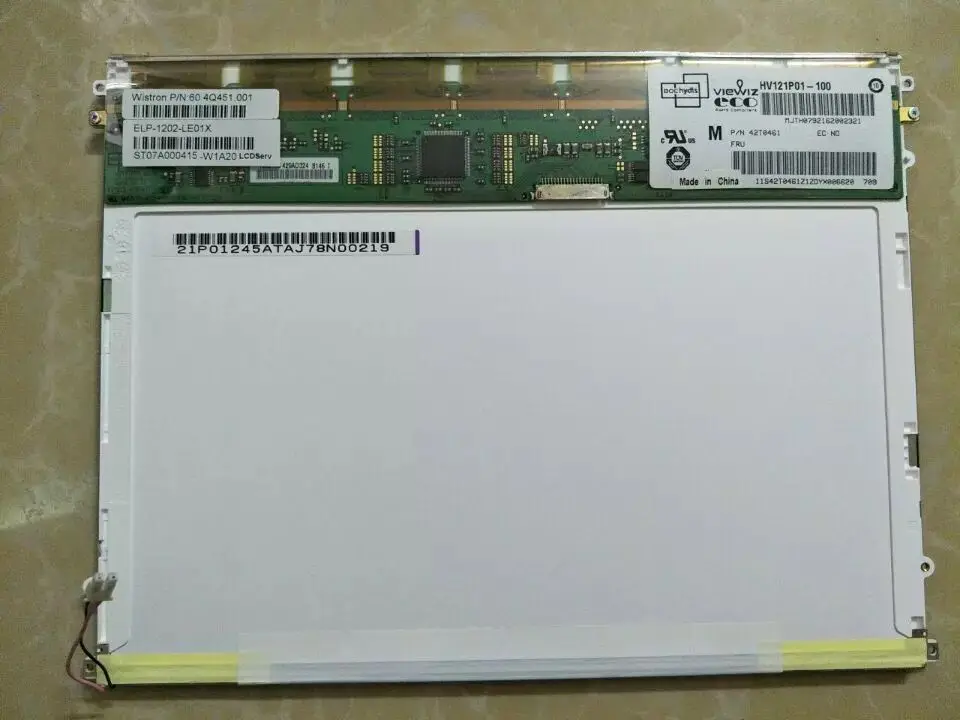 HV121P01-101 HV121P01-100 для IBM X60T X61T X61 X60 12 1 &quotAFFS широкоугольный ЖК-экран высокого