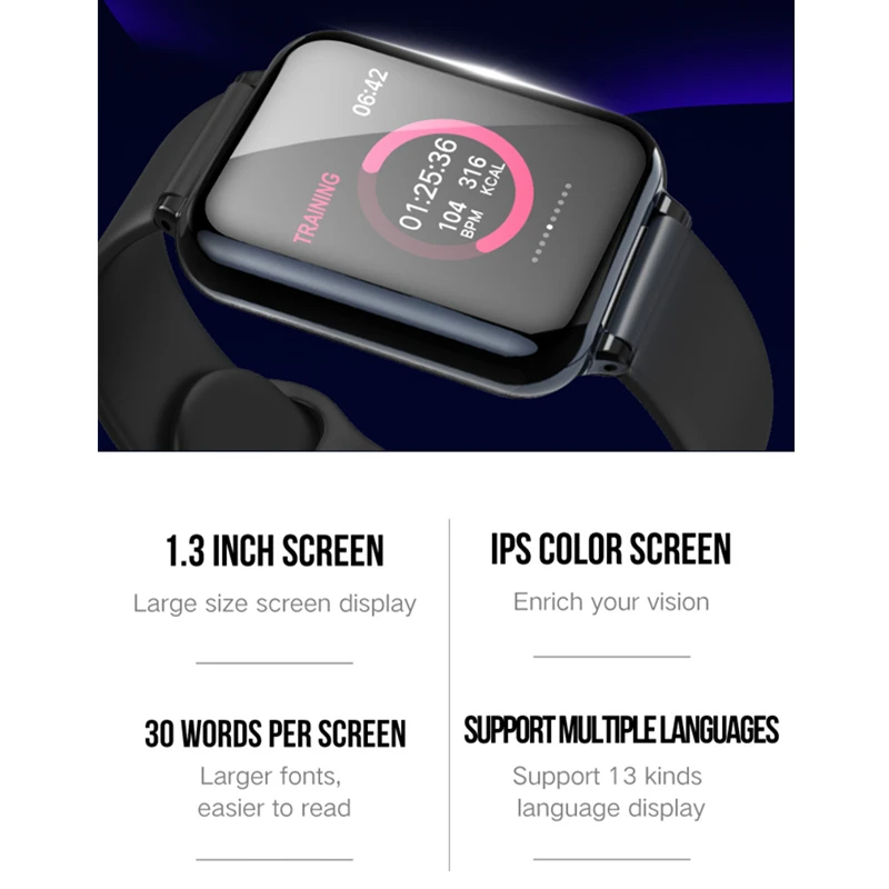Ceny Kobiety inteligentny zegarek kolorowy ekran IP67 wodoodporny sport dla Iphone smartwatch z kontrolą tętna funkcje ciśnienia krwi dla mężczyzn