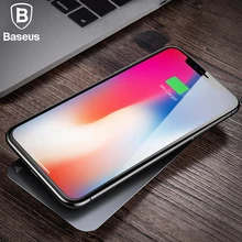 BASEUS 10 Вт Быстрый Беспроводной Зарядное устройство для iPhone X 8 Samsung S8 S9 S9+ Примечание 8 быстро QI Беспроводной безопасной зарядки рабочего Подставка для зарядки