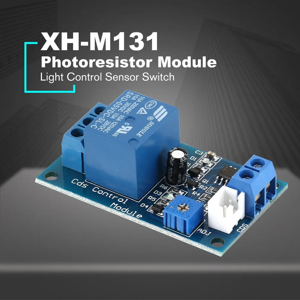 Мини XH-M131 DC 5 В фоторезистор переключатель управления световым датчиком релейный модуль автоматический контроль яркости