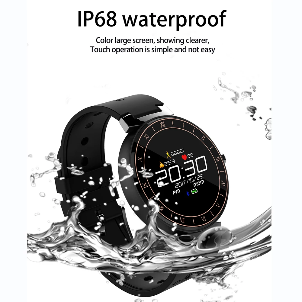 Fentorn L8 Smart Watch Men Blood Pressure IP68 Waterproof Fitness Tracker Clock Smartwatch For IOS Android Wearable Devices
