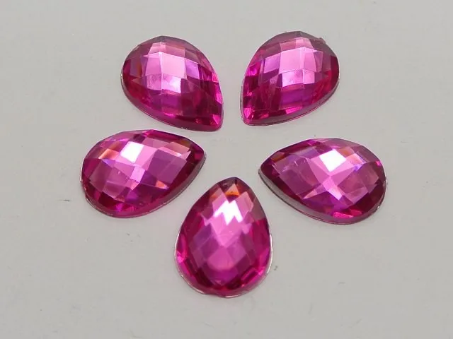 100pcs-No-Hole-Jewelry-Findings-diy-Decorative-Accessories-Mixed-Color13x18mmAcrylic-Flatback-Teardrop-Rhinestone (9)