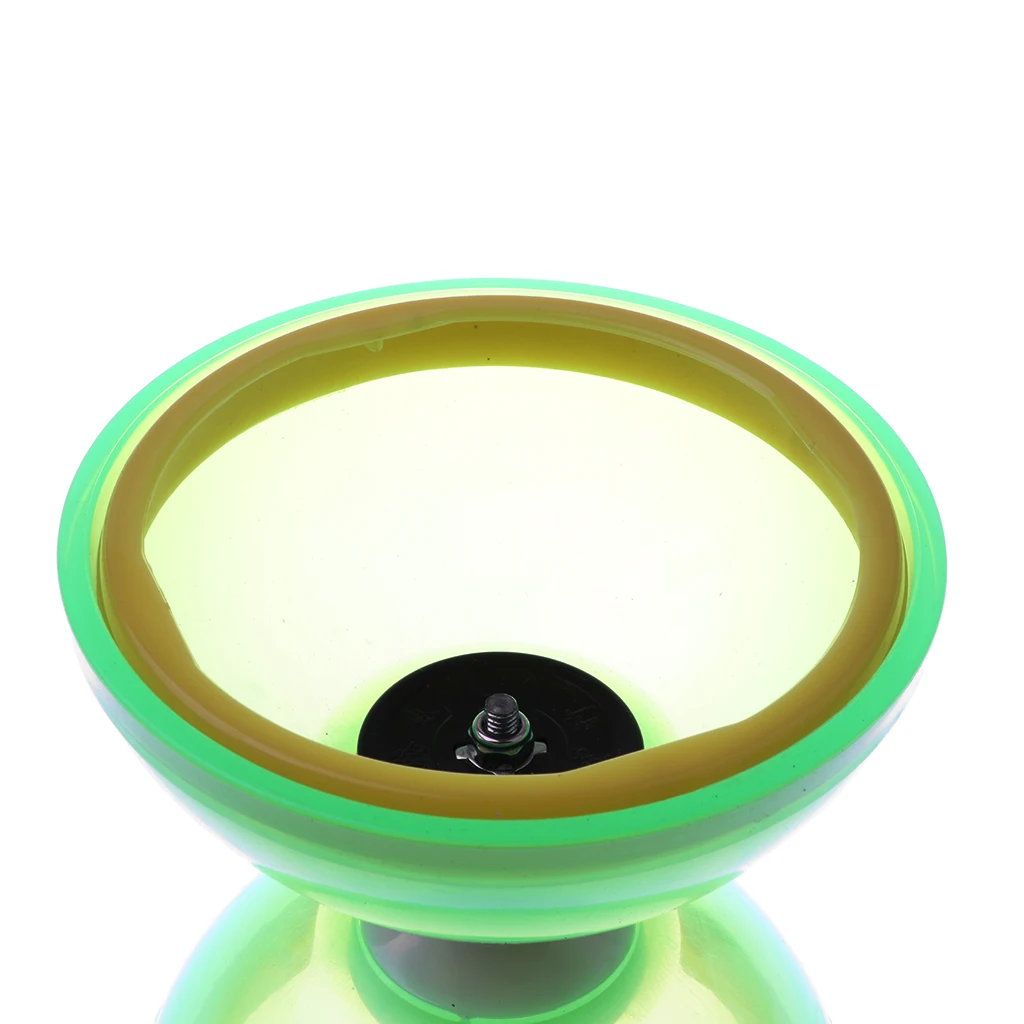 2 SET Professional 1-Bearing 5-inch Chinese Yoyo Diabolo Toy with Aluminum Sticks